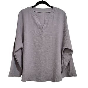 SHEIN LUNE Loose‎ Fit Notch Neck Ladies' Blouse sz XL